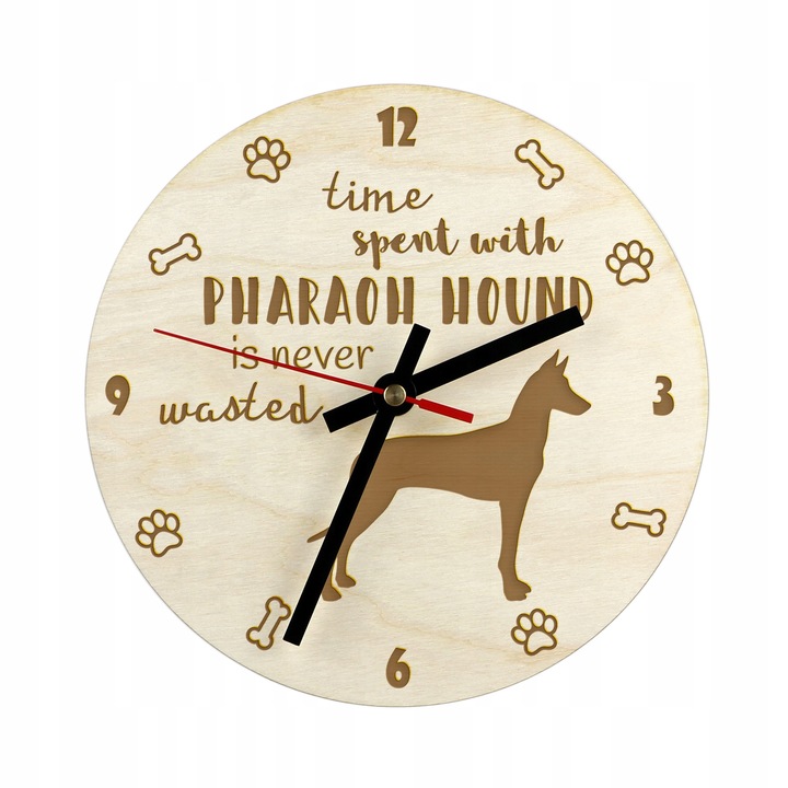 Ceas - Pharaoh Hound, Art-Dog, 30 cm, Bej