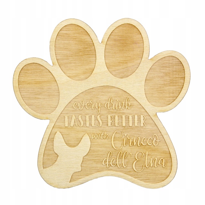 Suport pahar - Cirneco dell Etna, Art-Dog, Bej