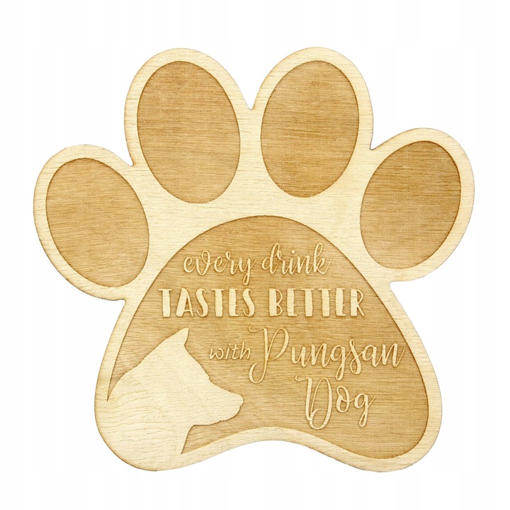 Suport pahar/cana - Pungsan Dog, Art Dog, Bej