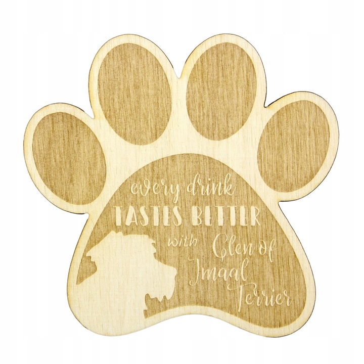 Suport pahar/cana - Glen of Imaal Terrier, Art Dog, Bej