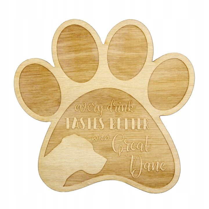 Suport pahar/cana - Great Dane, Art Dog, Bej