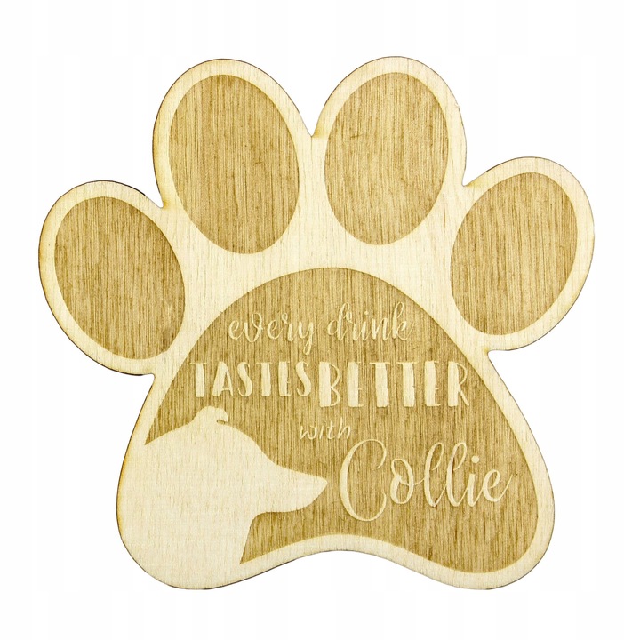 Suport pahar/cana - Collie, Art Dog, Bej