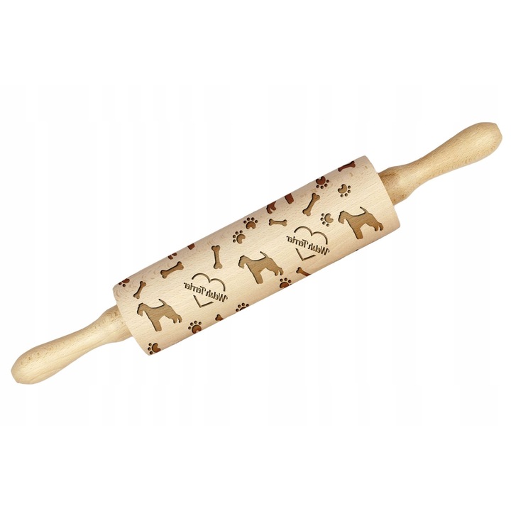 Sucitor gravat, Art-Dog, Lemn, Model Welsh terrier, 40cm, Bej