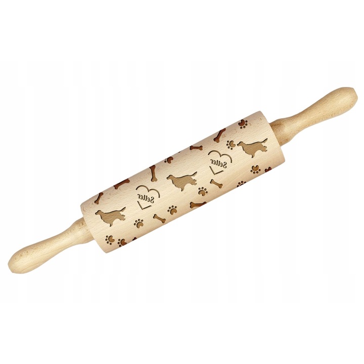 Sucitor gravat, Art-Dog, Lemn, Model Setter, 40cm, Bej