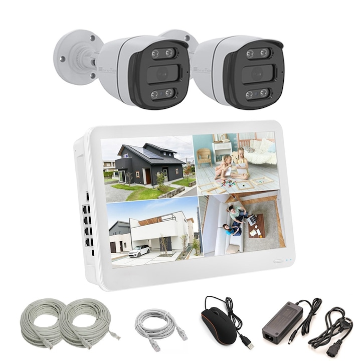 Kit de supraveghere video ENVIO complet cu 1 camera full color 4mp PESS-KIT1CHMDFM70H400DLM-HDD