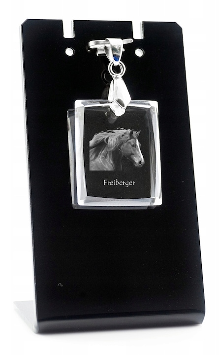 Freiberger nyaklánc, Art-Dog, kristály, fekete/átlátszó