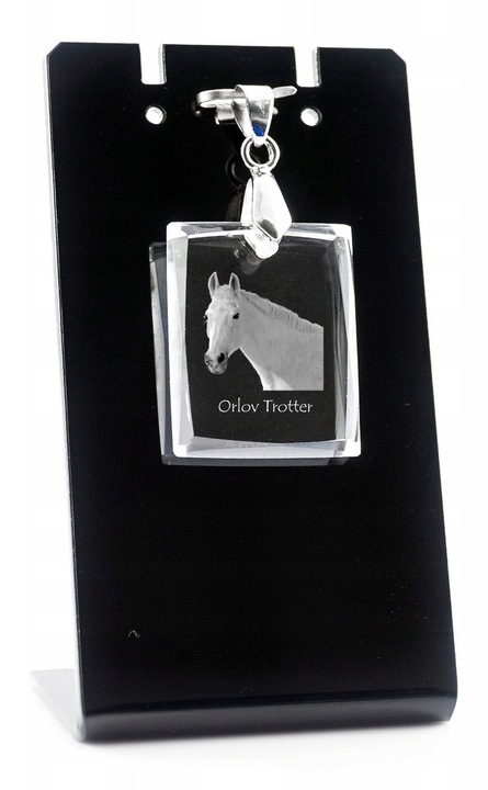 Orłov Trotter nyaklánc, Art-Dog, kristály, fekete/átlátszó