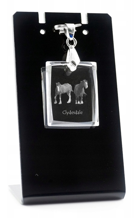 Colier Clydesdale, Art-Dog, Cristal, Negru/Transparent