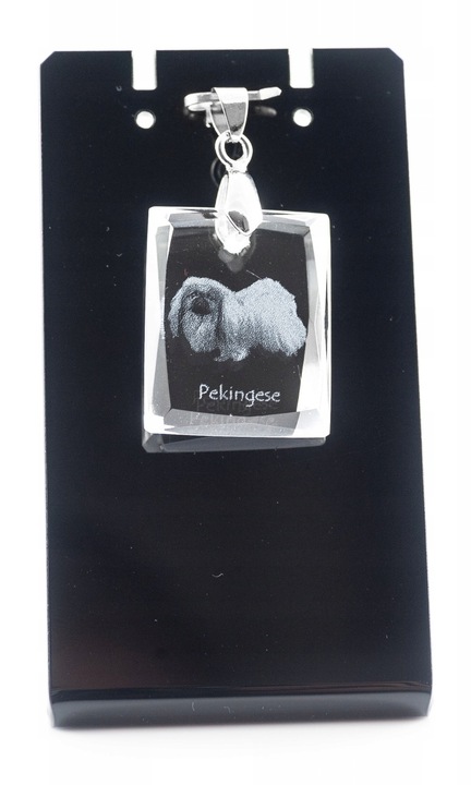 Pekingi nyaklánc, Art-Dog, kristály, fekete/átlátszó