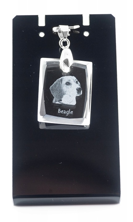 Beagle nyaklánc, Art-Dog, kristály, fekete/átlátszó