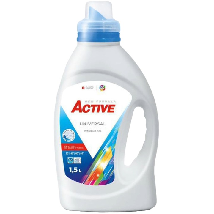Detergent Universal de rufe lichid Active, 1.5 litri, 30 spalari