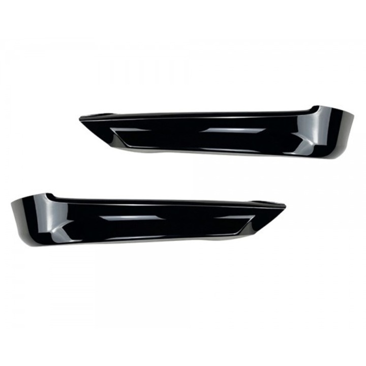 Splitere Lip Prelungiri Bara Fata Compatibile cu BMW Seria 3 E90 E91 Non Facelift 2005-2008, Bara normala, Negru lucios
