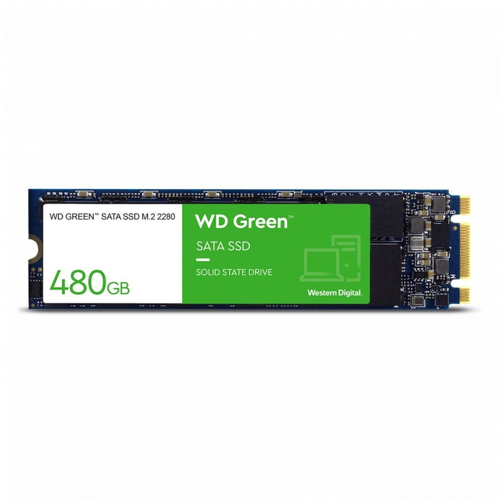 Western Digital Green 480GB M.2 SATA SSD meghajtó (WDS480G3G0B)