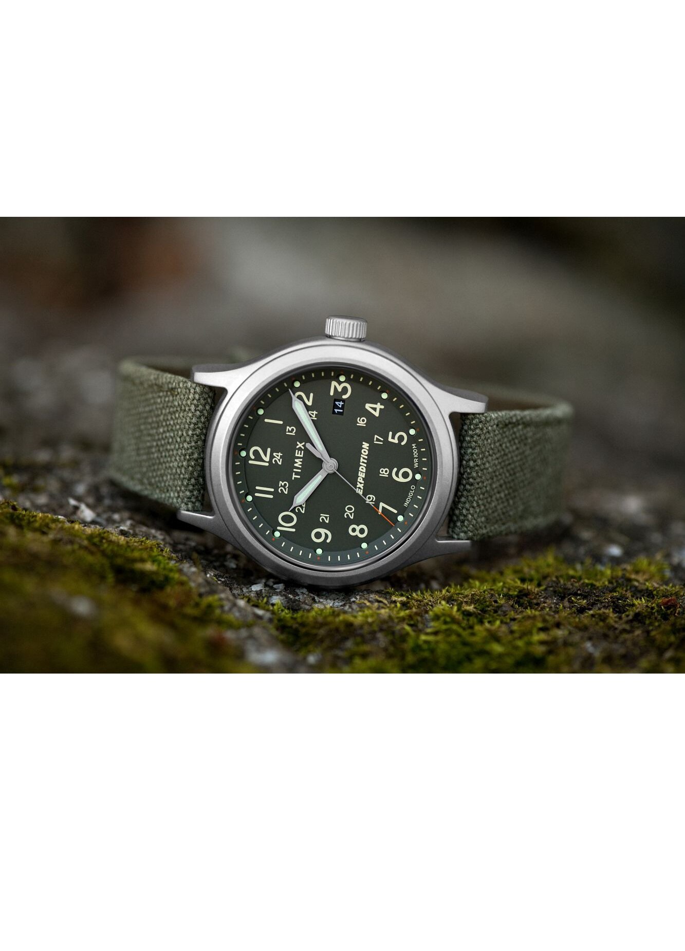 Ceas barbati Timex TW2V07100, Quartz, Verde - eMAG.ro
