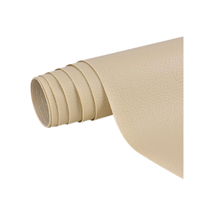 Kit reparare piele, revitalizeaza mobilierul din piele, rapid si usor, adeziv puternic, rezistent la apa, durabil, se poate taia, 40 x 300 cm - LEATHERPATCH bej