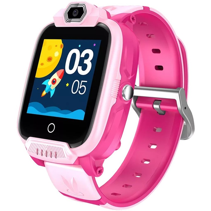 Смарт часовник за деца, Canyon, iOS/Android, 1.44", Водоустойчив, Bluetooth, Розов