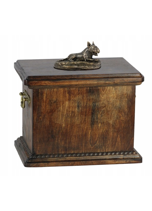 Urna pentru cenusa animale Bull Terrier, Art-Dog, 21 x 29 x 22 cm, Maro