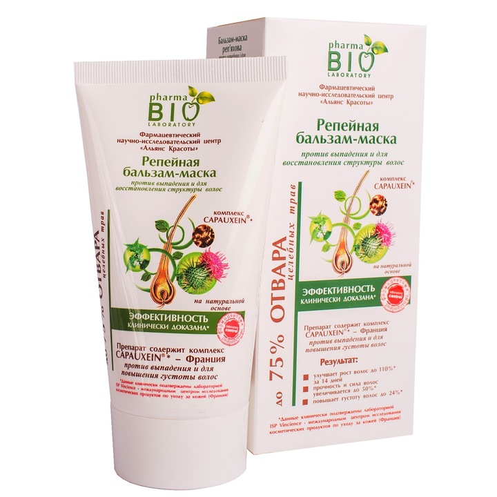 Masca-balsam de brusture impotriva caderii parului Pharma Bio