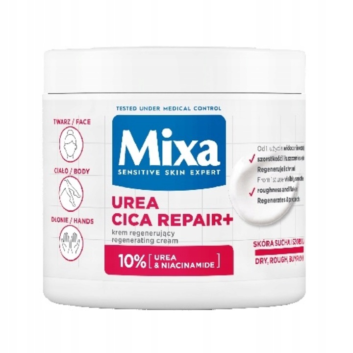 Crema regeneranta, Mixa, Urea Cica, 400 ml
