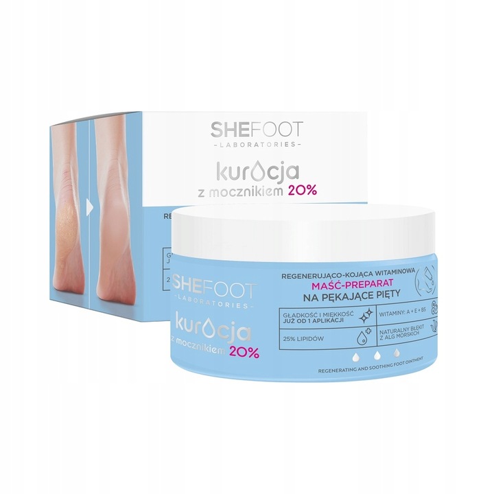 Kenőcs regeneráló és nyugtató vitaminokkal, Shefoot, Sarokra