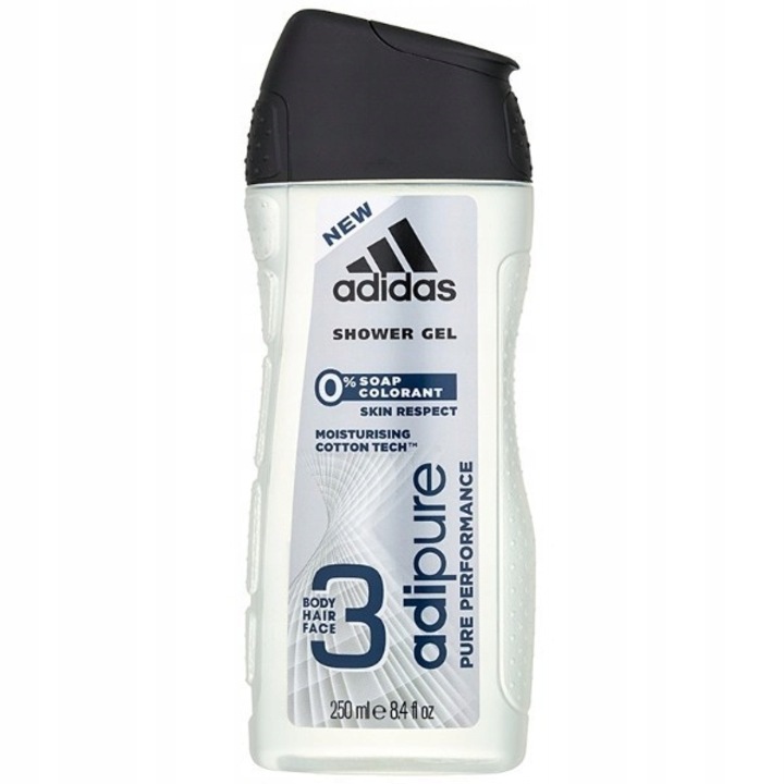 Férfi tusfürdő, Adidas, AdiPure Man, 250 ml