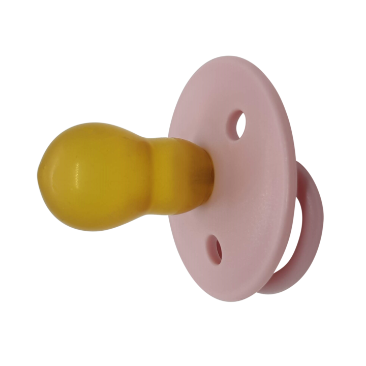 Комплект 2 залъгалки Mininor Pink, Латекс, Кръгли, 0+ месеца, Розов