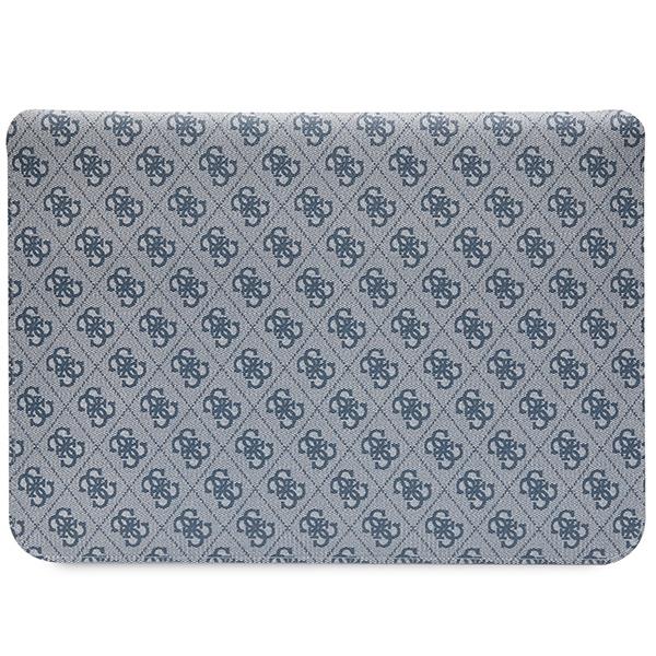 Husa Guess 4G Stripe Metal Logo compatibila cu laptop 14 inch Blue