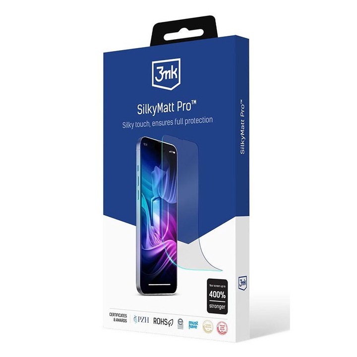 Folie de protectie 3MK SilkyMatt Pro, autoregenerabila, mata, pentru Samsung Galaxy S22 Ultra 5G