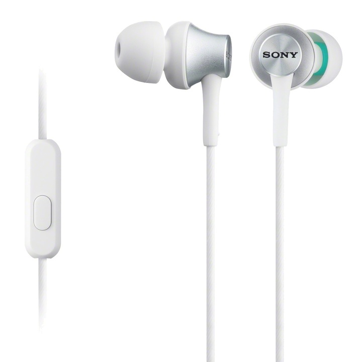 Sony MDREX450APW In-ear fülhallgató, Telefonos vezérlés, Fehér