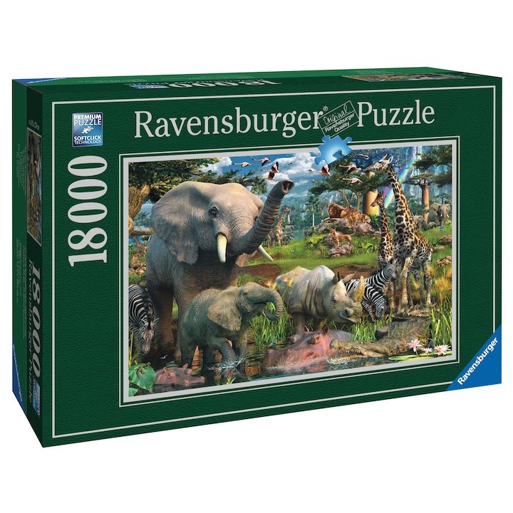 Puzzle Ravensburger - Animale in salbaticie, 18000 piese