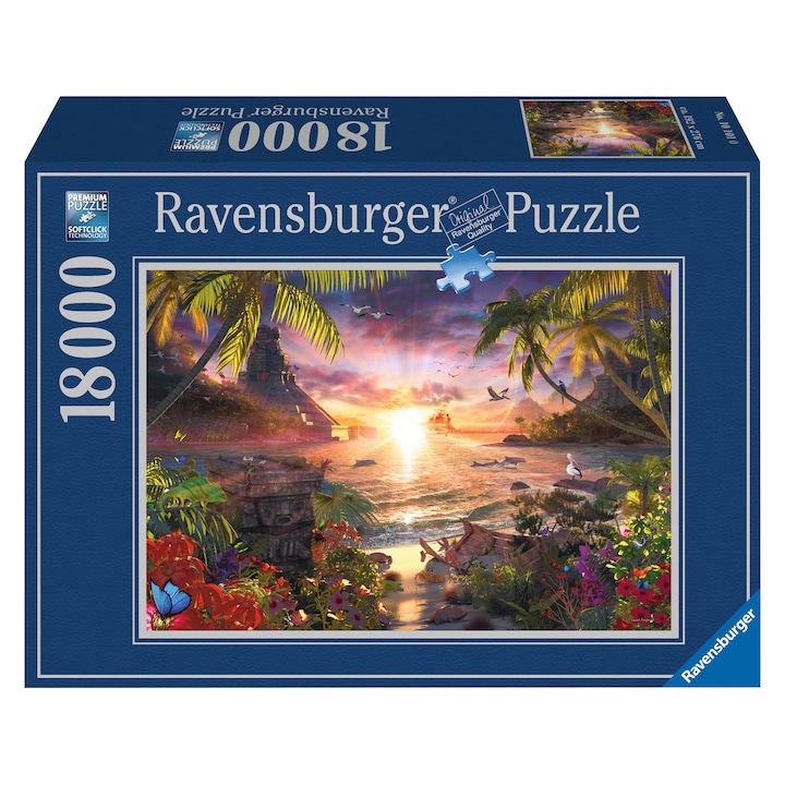 Puzzle Ravensburger - Apusul in paradis, 18000 piese