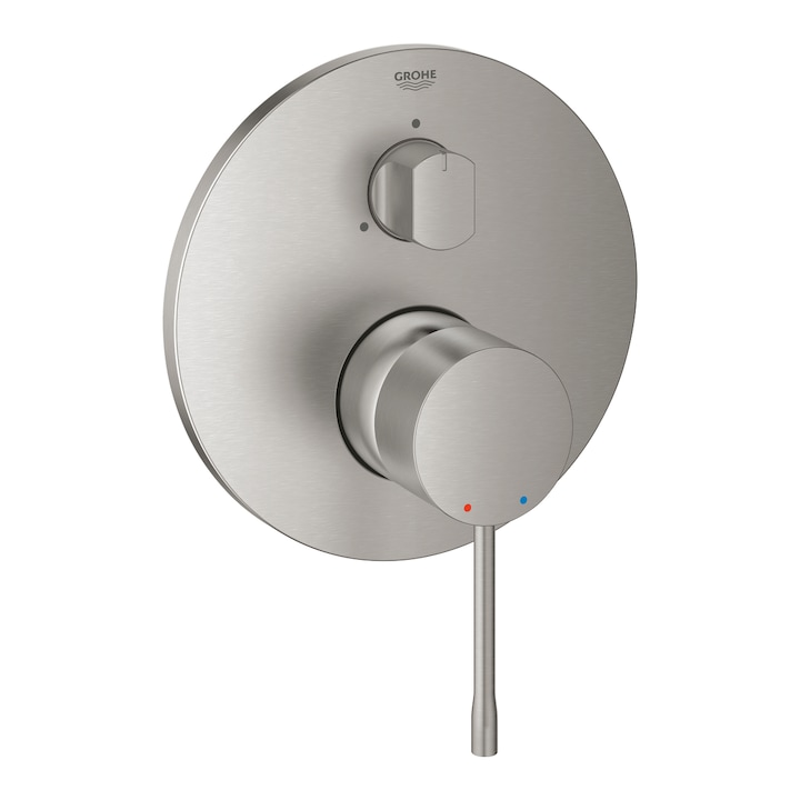 Смесител Grohe Essence, Стенен, За вана/душ, 3 Функции, За вграждане, Без вътрешно тяло, Суперстомана