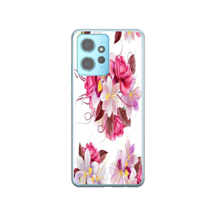 Персонализиран калъф Swim Case за Xiaomi Redmi Note 12 5G, модел Flowers #4, многоцветен, S1D1M0040