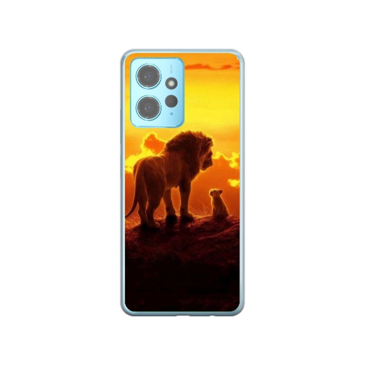 Személyre szabott úszótok borítása Xiaomi Redmi Note 12 5G készülékhez, Lion King 1. modell, sokszínű, S1D1M0119