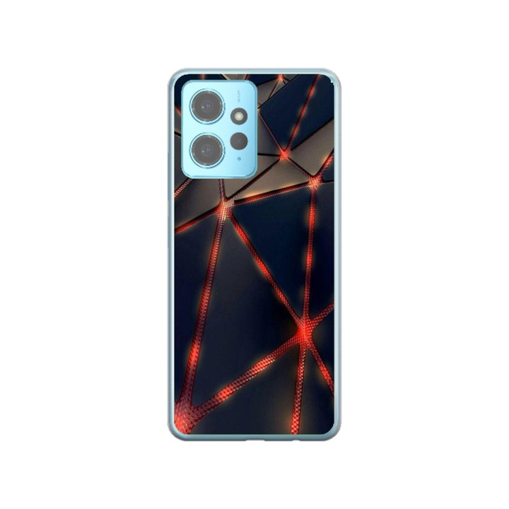 Персонализиран калъф Swim Case за Xiaomi Redmi Note 12 Pro 5G, модел Lava Triangles, многоцветен, S1D1M0367