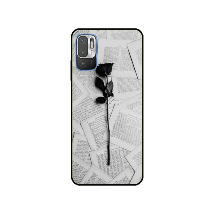 Персонализиран калъф за плуване за OPPO Reno7 5G, модел Black Rose, многоцветен, S1D1M0021