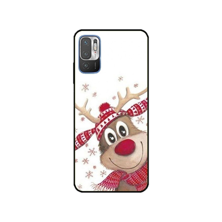 Husa personalizata HQPrint si Folie de Silicon pentru OPPO Reno7 5G, model Reindeer #3, multicolor, S1D1M0053