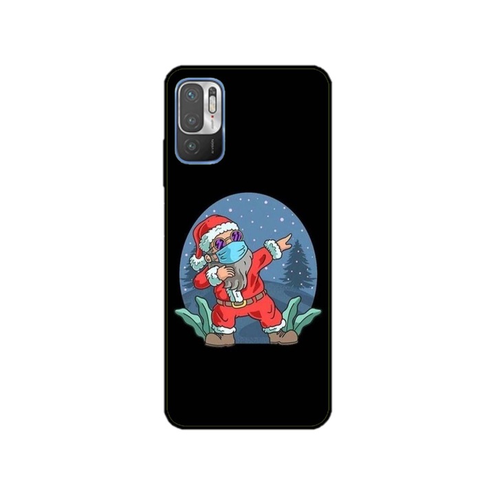 Персонализиран калъф за плуване за OPPO Reno7 5G, модел Covid Santa, многоцветен, S1D1M0055