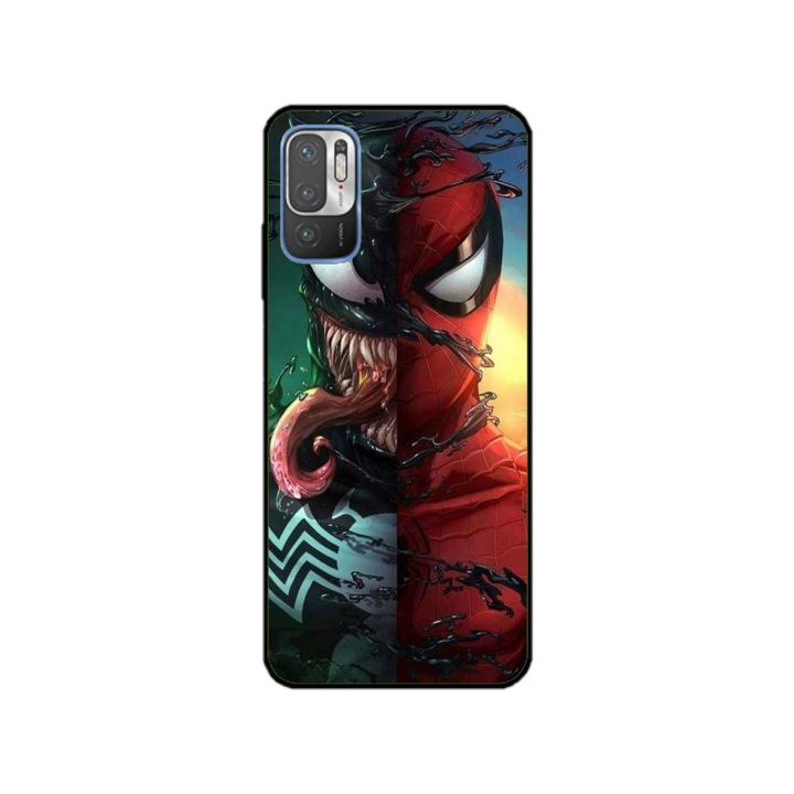 Персонализиран калъф HQPrint и силиконово фолио за OPPO Reno7 5G, модел Spiderman #5, многоцветен, S1D1M0171