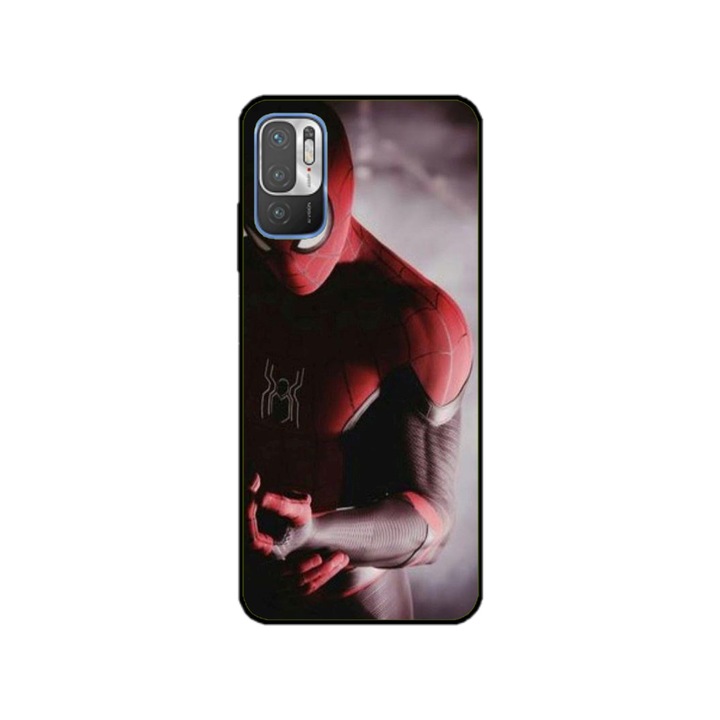 Персонализиран калъф и силиконов протектор за Xiaomi Redmi 11e, Модел Spiderman #6, Многоцветен, S1D1M0172