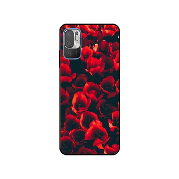 Husa personalizata Swim Case si Folie de Silicon pentru OPPO Reno7 5G, model Flowers #24, multicolor, S1D1M0386