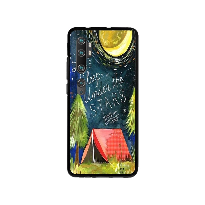 Персонализиран калъф Swim Case за Xiaomi Redmi Mi Note 10, Let's sleep under модел STARS, многоцветен, S1D1M0268