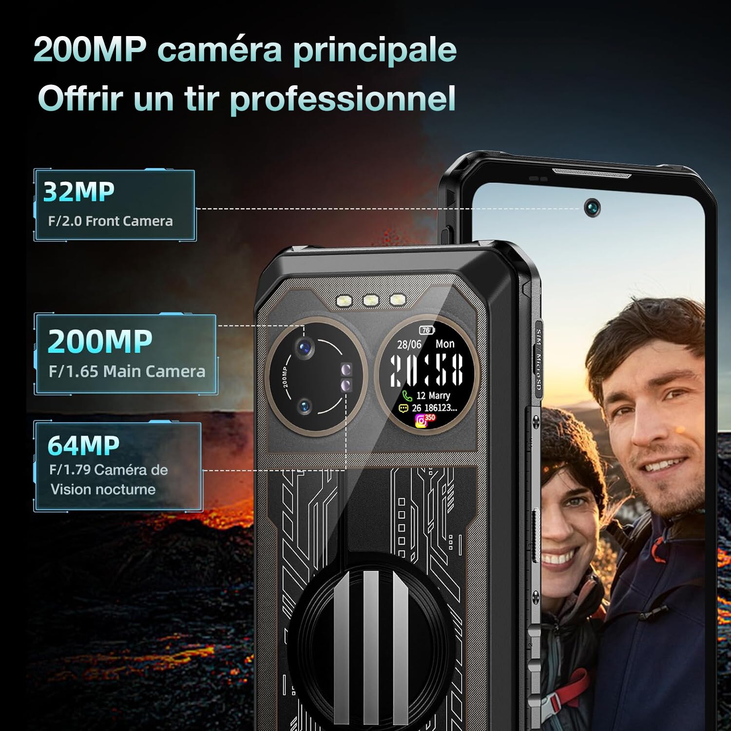 Coque TPU Souple IIIF150 B2 Ultra – Étui Antichoc Ultra-Fin Noir Avec Effet Daim, Porte-Cartes Et Support Magnétique