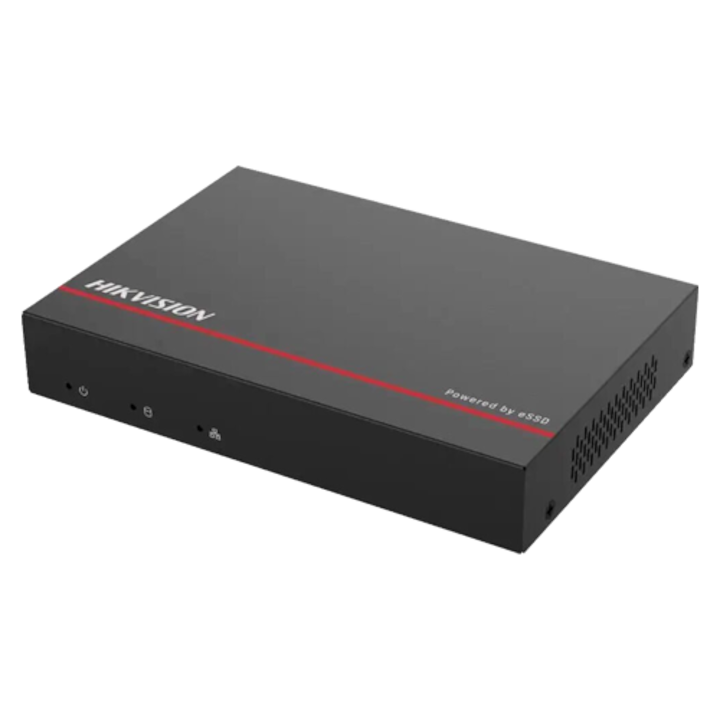1080P NVR, общо 4 канала макс. 4MP, 4 PoE порта, 1 TB SSD, HIKVISION, DS-E04NI-Q1-4P1T