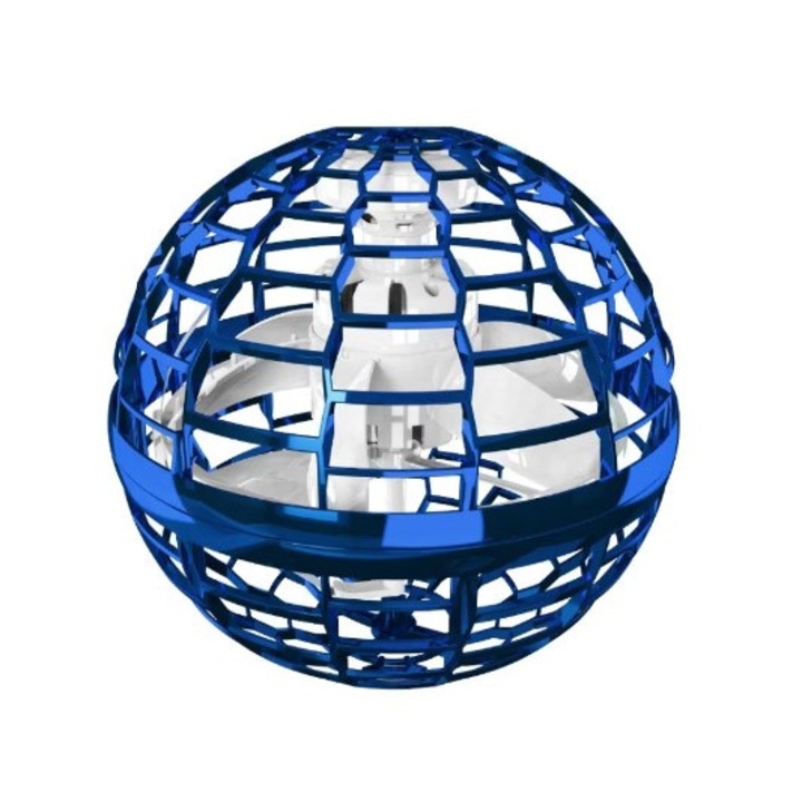 SanHome® LED-es repülő labda, drón típusú, USB tápellátású, kék San7824