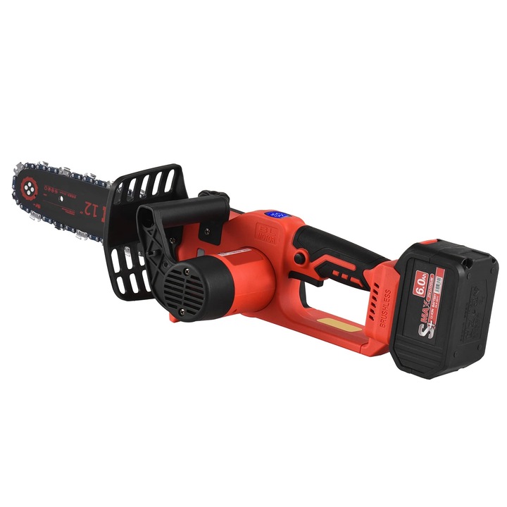 Верижен трион, 21V, 7000rpm, 2PCS батерия, ABS, оранжев