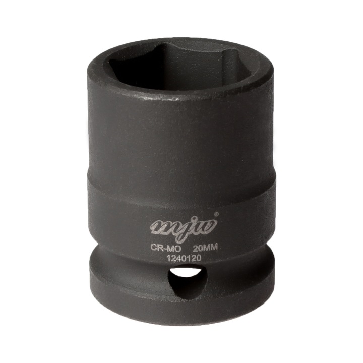 Cheie de impact, Mjw, Otel, 20 mm, Negru