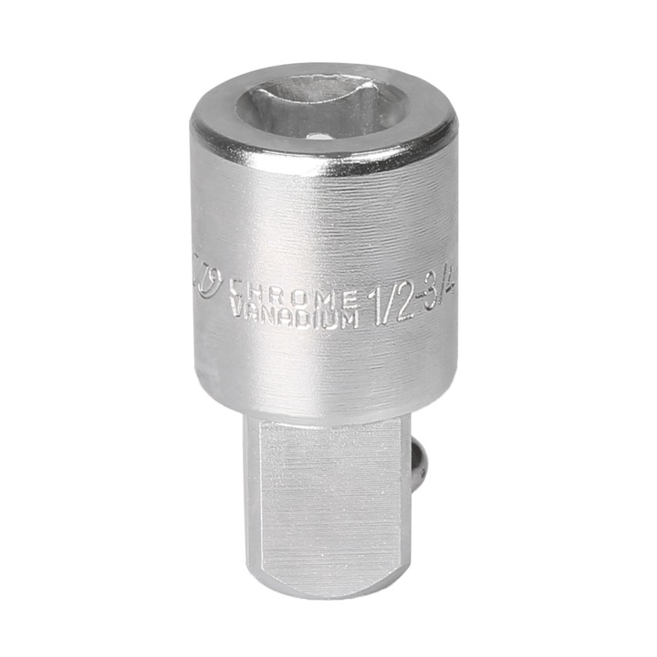 Adaptor cheie de impact MJW, 1/2"-3/4", Otel, Argintiu