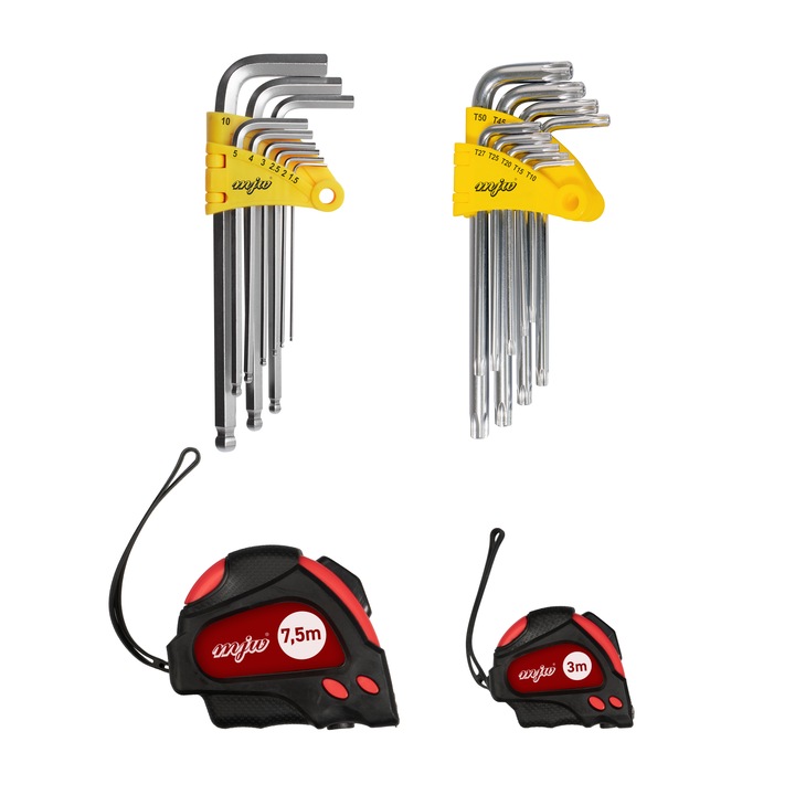 Set cadou MJW, Chei imbus HEX/TORX, Rulete, Geanta depozitare