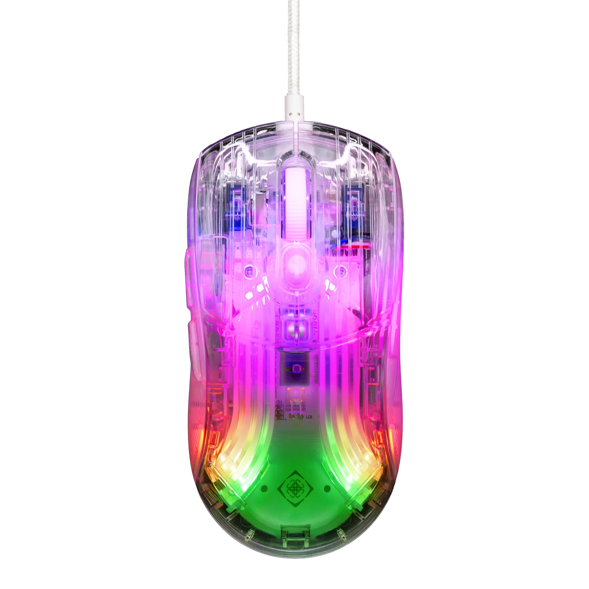 Mouse gaming RGB Deltaco Gaming DM330, 10000 dpi, 1000 Hz, Transparent ...